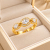 Celeste Marquise Halo Ring