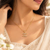 Crystal Luxe Monogram Necklace