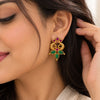 Emerald Ruby Heritage Statement Earrings