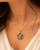 Golden Bloom Flower Pendant Necklace