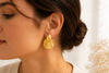Golden Sunray Statement Earrings