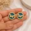 Lavender Butterfly Stud Earrings