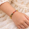 Rainbow Jewel Gold Kids Kada