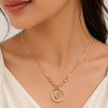 Trinity Hearts Rose Gold Pendant Necklace