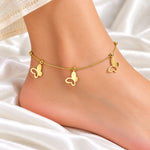 Aurelia Butterfly Charm Anklet 1