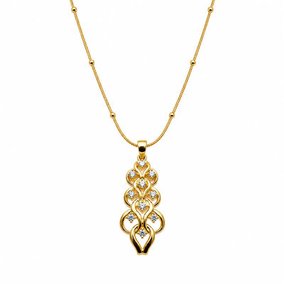 Aurelia Crystal Cascade Pendant Necklace