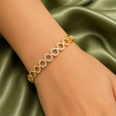 Aurelia Crystal Circle Bracelet