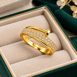 Aurelia Crystal Wrap Ring 2