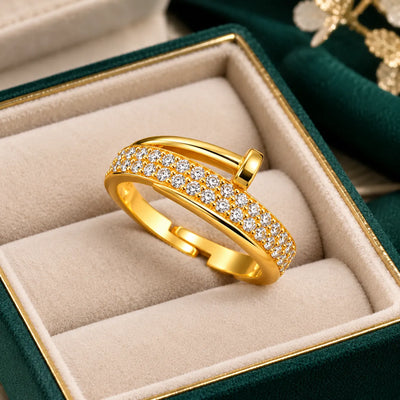 Aurelia Crystal Wrap Ring