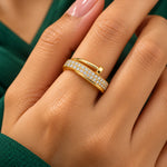 Aurelia Crystal Wrap Ring 3