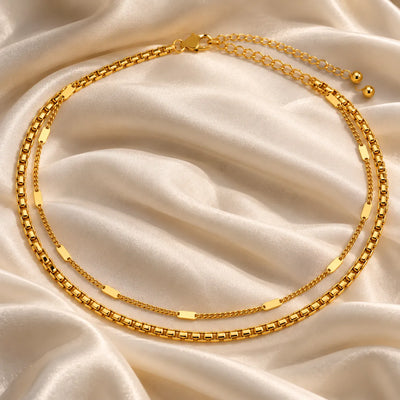 Aurevia Double Layer Gold Waist Chain