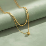 Aurielle Layered Gold Necklace 1