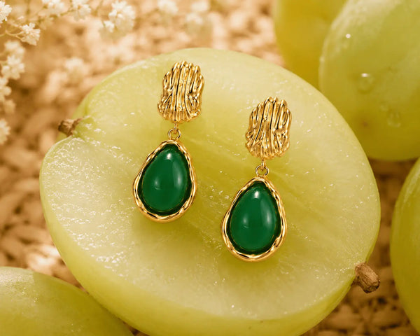 Aurora Stone Drop Earrings