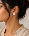 Butterfly With White Enamil Earrings 4