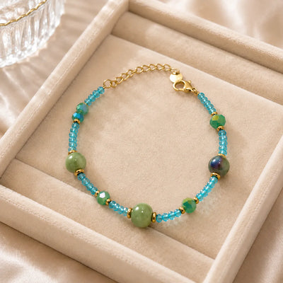 Capri Aqua Beaded Bracelet