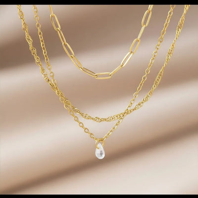 Celeste three Layered Necklace