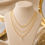 Celeste three Layered Necklace 4