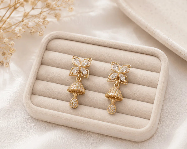 Celeste Bloom Drop Earrings