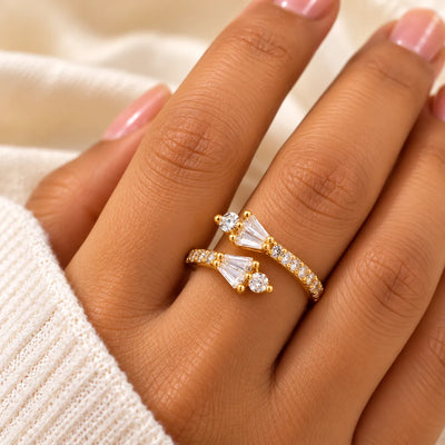 Celeste Crystal Wrap Ring