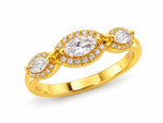 Celeste Marquise Halo Ring 4
