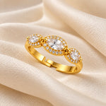 Celeste Marquise Halo Ring 3
