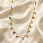 Celeste Multicolour Clover Charm Necklace 4