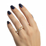 Celestine Mixed-Cut Crystal Ring 3