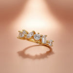 Celestine Mixed-Cut Crystal Ring 4