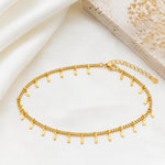 Golden Tassel Charm Anklet 2
