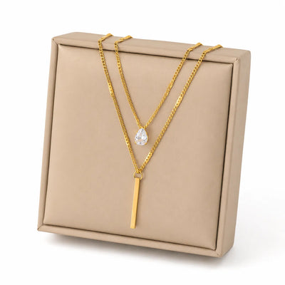 Luna Layered Pendant Necklace