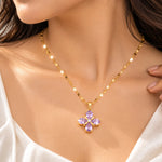 Lavender Bloom Necklace 3