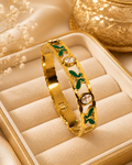 Emerald Clover Crystal Bracelet 3