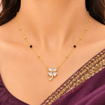 Crystal Clover Charm Mangalsutra 1