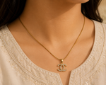 Crystal Luxe Monogram Necklace 1