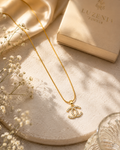 Crystal Luxe Monogram Necklace 2