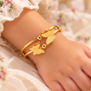 Elara Golden Butterfly Cuff Kids Bracelet
