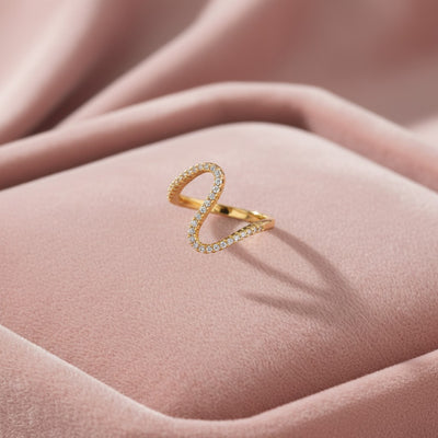 Elaris Infinity Curve Crystal Ring