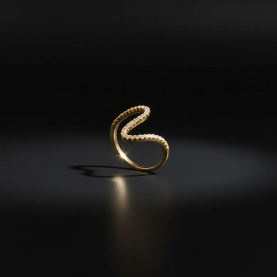Elaris Infinity Curve Crystal Ring