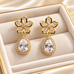 Elira Crystal Blossom Drop Earrings 4
