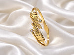 Elowen Golden Leaf Cuff Kids Bracelet 2