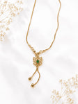 Emerald Bloom Tassel Necklace 4