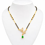 Emerald Butterfly Crystal Drop Mangalsutra 2