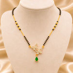 Emerald Butterfly Crystal Drop Mangalsutra 4