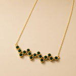 Emerald Cascade Crystal Necklace 3