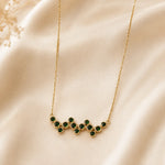 Emerald Cascade Crystal Necklace 4