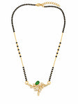 Emerald Grace Leaf Crystal Mangalsutra 3