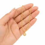 Golden Aura Minimal Pendant Necklace 3