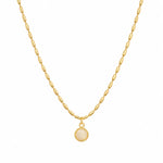 Golden Aura Minimal Pendant Necklace 1