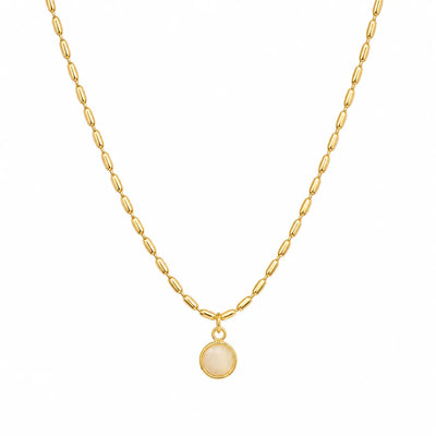 Golden Aura Minimal Pendant Necklace