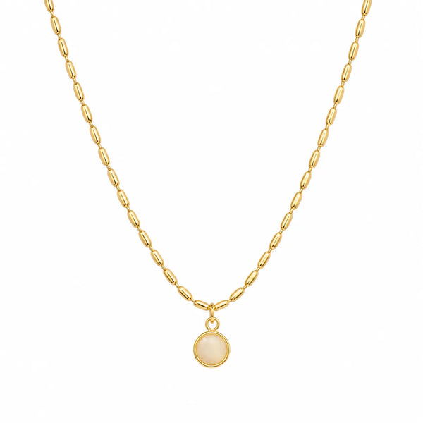Golden Aura Minimal Pendant Necklace
